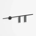 Lampa ścienna czarny kinkiet 2XGU10 TREVO WALL 2 ALL BLACK (right) 1104D1_2 Aldex