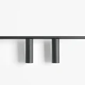 Lampa ścienna czarny kinkiet 2XGU10 TREVO WALL 2 ALL BLACK (right) 1104D1_2 Aldex