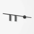 Lampa ścienna czarny kinkiet 2XGU10 TREVO WALL 2 ALL BLACK (left) 1104D1 Aldex