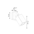Kinkiet KEKE dąb lampa natynkowa do sypialni SL.1035 Sollux Lighting