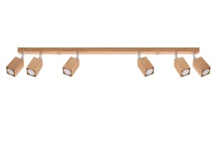 Plafon KEKE 6 dąb lampa sufitowa, kinkiet SL.1039 SOLLUX LIGHTING