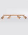 Plafon KEKE 4 dąb listwa sufitowa SL.1038 SOLLUX LIGHTING
