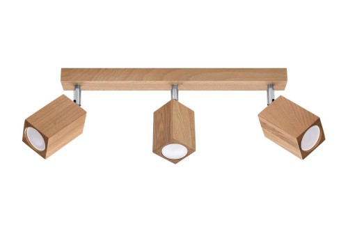 Plafon KEKE 3 dąb listwa nasufitowa , kinkiet SL.1037  SOLLUX LIGHTING