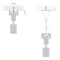 Zawieszenie elektryczne, zasilanie do szyny PROFILE POWER SUPPLY KIT WHITE 9237
