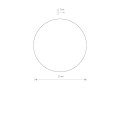 Lampa ścienna do salonu led kinkiet  RING GOLD LED S  10317