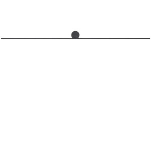 Lampa ścienna czarny kinkiet nad obraz SPIN LED L 10371