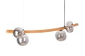 Lampa wisząca drewniana do jadalni Wood 5XG9 led dąb lity Hand Made