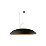 Lampa wisząca do salonu  CANOE  czarno-złota CANOE BLACK 7926