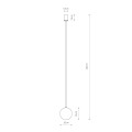Lampa wisząca KIER L czarna na G9 do sypialni 10310