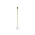 Lampa wisząca złota do salonu  na G9 KIER M GOLD 10306