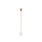 Lampa wisząca złota do salonu  na G9 KIER M GOLD 10306