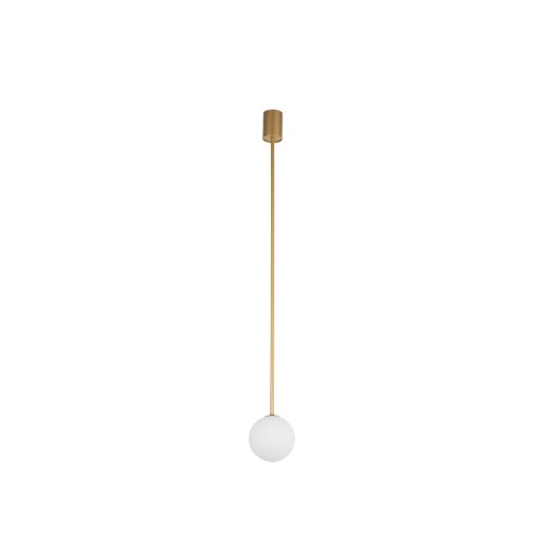 Lampa wisząca złota do salonu  na G9 KIER M GOLD 10306