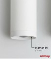Reflektor biały led do zabudowy Maman R IN SNW 39.3106.I6B.060 Chors