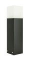 Zewnętrzna czarna  lampa stojąca IP44 Cube CB-MAX 400 BL