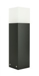 Zewnętrzna czarna  lampa stojąca IP44 Cube CB-MAX 400 BL