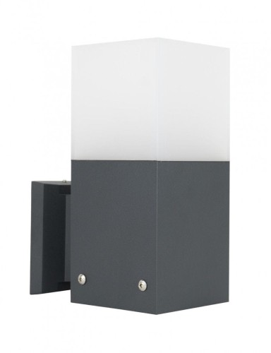 Kinkiet zewnętrzny ciemny popiel IP44 Cube CB-MAX K DG