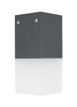 Zewnętrzna lampa sufitowa IP44 ciemny popiel Cube CB-MAX S DG