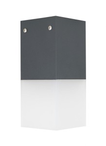 Zewnętrzna lampa sufitowa IP44 ciemny popiel Cube CB-MAX S DG