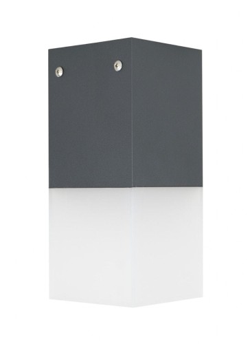 Zewnętrzna lampa sufitowa IP44 ciemny popoiel Cube CB-MAX S DG