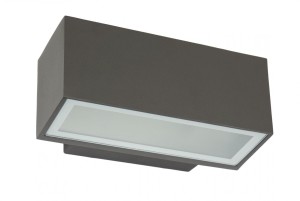 Kinkiet zewnętrzny świecący góra/dół ciemny popiel IP54 Zen ZN-K100