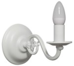 Świecznik  Cereus kinkiet na 1 żarówkę biały matowy 380 K1 BIA