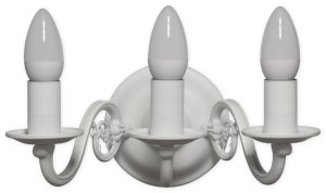 Świecznik  Cereus kinkiet na 3 żarówki biały matowy 382 K3 BIA