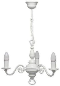 Świecznik Cereus żyrandol na 3 żarówki biały matowy 383 W3 BIA