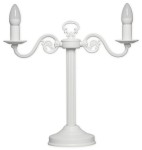 Świecznik Cereus lampa stołowa na 2 żarówki biały matowy 388 L2 BIA