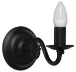 Świecznik  Cereus kinkiet na 1 żarówkę czarny matowy 380 K1 CZA