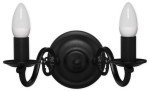 Świecznik  Cereus kinkiet na 2 żarówki czarny matowy 381 K2 CZA