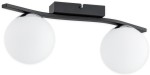 Lampa sufitowa plafon na dwa klosze kule czarny mat+chrom Maya O3342 P2 CZA + CH