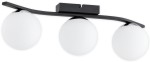 Lampa sufitowa plafon na trzy klosze kule czarny mat+chrom Maya O3343 P3 CZA + CH