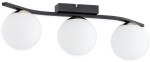 Lampa sufitowa plafon na trzy klosze kule czarny mat+złoty Maya O3343 P3 CZA + ZŁ