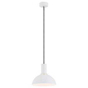 Lampa wisząca biała kielich, półkula stal designerska minimalistyczna SINES 4220