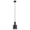 Lampa wisząca czarna kielich stal designerska minimalistyczna SINES 4219