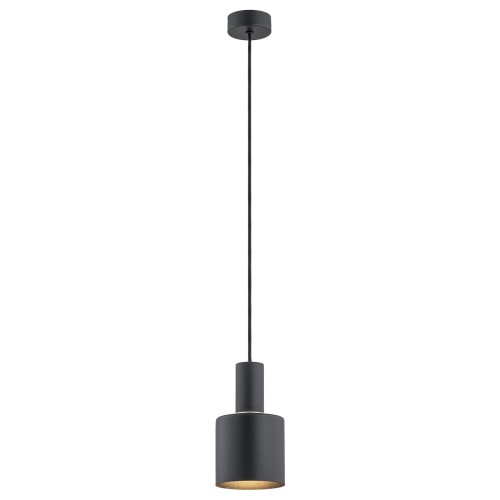 Lampa wisząca czarna kielich stal designerska minimalistyczna SINES 4219