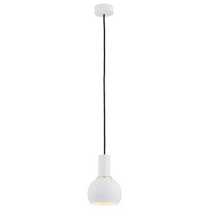 Lampa wisząca biel biały kielich stalowa 1XE27 do salonu  SINES 4215