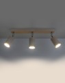 Lampa sufitowa, spot, plafon BERG 3 naturalne drewno  SL.0703