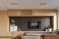 Lampa sufitowa do salonu plafon BERG 4 naturalne drewno SL.1042