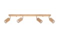 Lampa sufitowa do salonu plafon BERG 4 naturalne drewno SL.1042