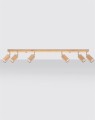 Lampa listwa sufitowa, plafon BERG 6 naturalne drewno SL.1043