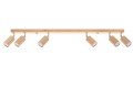Lampa listwa sufitowa, plafon BERG 6 naturalne drewno SL.1043