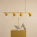 Lampa wisząca musztardowa 4XE27 ruchome klosze FORM 4 MUSTARD 1108L14