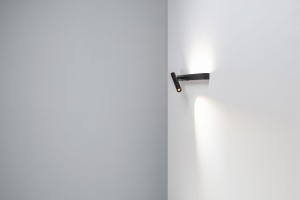 Kinkiet z  dwoma wyłącznikami sciemnialny led do czytania lewa strona Hello L II DIM 53.2112.UChors