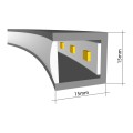Żyrandol biały pierścień LED świeci do wewnątrz 60 cm 67890 ECHO Ramko