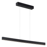 Lampa liniowa wisząca z płynną regulacją wysokości i sterowaniem światła gestami czarna BALANS 8303