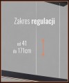 Lampa liniowa wisząca z płynną regulacją wysokości i sterowaniem światła gestami  biała krem BALANS 8302