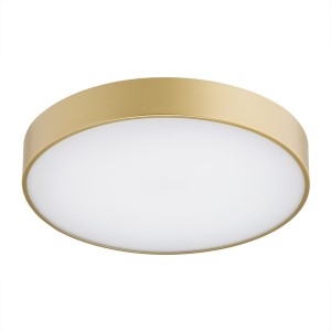 Lampa sufitowa złoty niski plafon do salonu led 22W TIAMO 8349