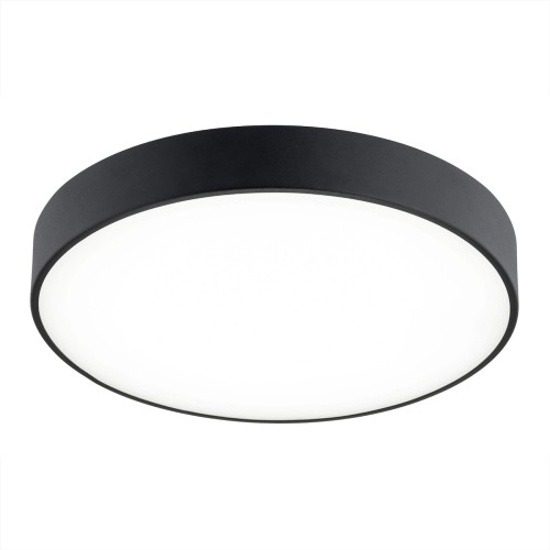Lampa sufitowa czarny niski plafon do salonu led 22W TIAMO 8348