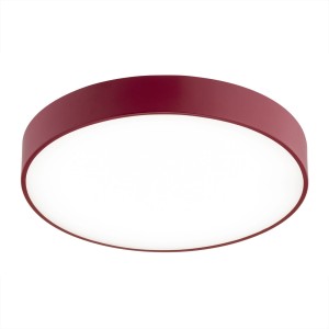 Lampa sufitowa czerwony niski plafon do salonu led 22W TIAMO 8334